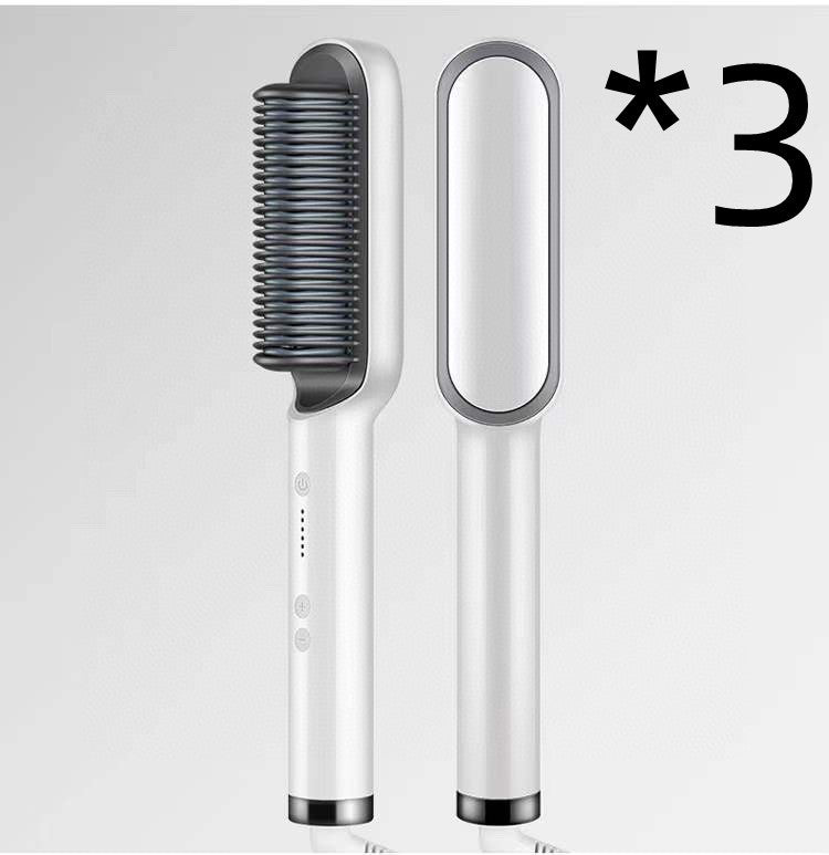 Hair Straightener Hot Comb Negative Ion Curling Tong Dual-purpose Electric Hair Brush