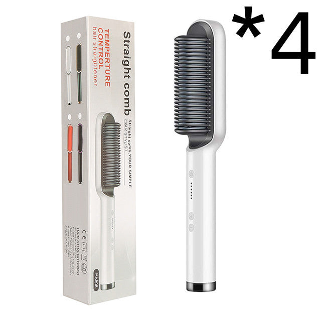 Hair Straightener Hot Comb Negative Ion Curling Tong Dual-purpose Electric Hair Brush